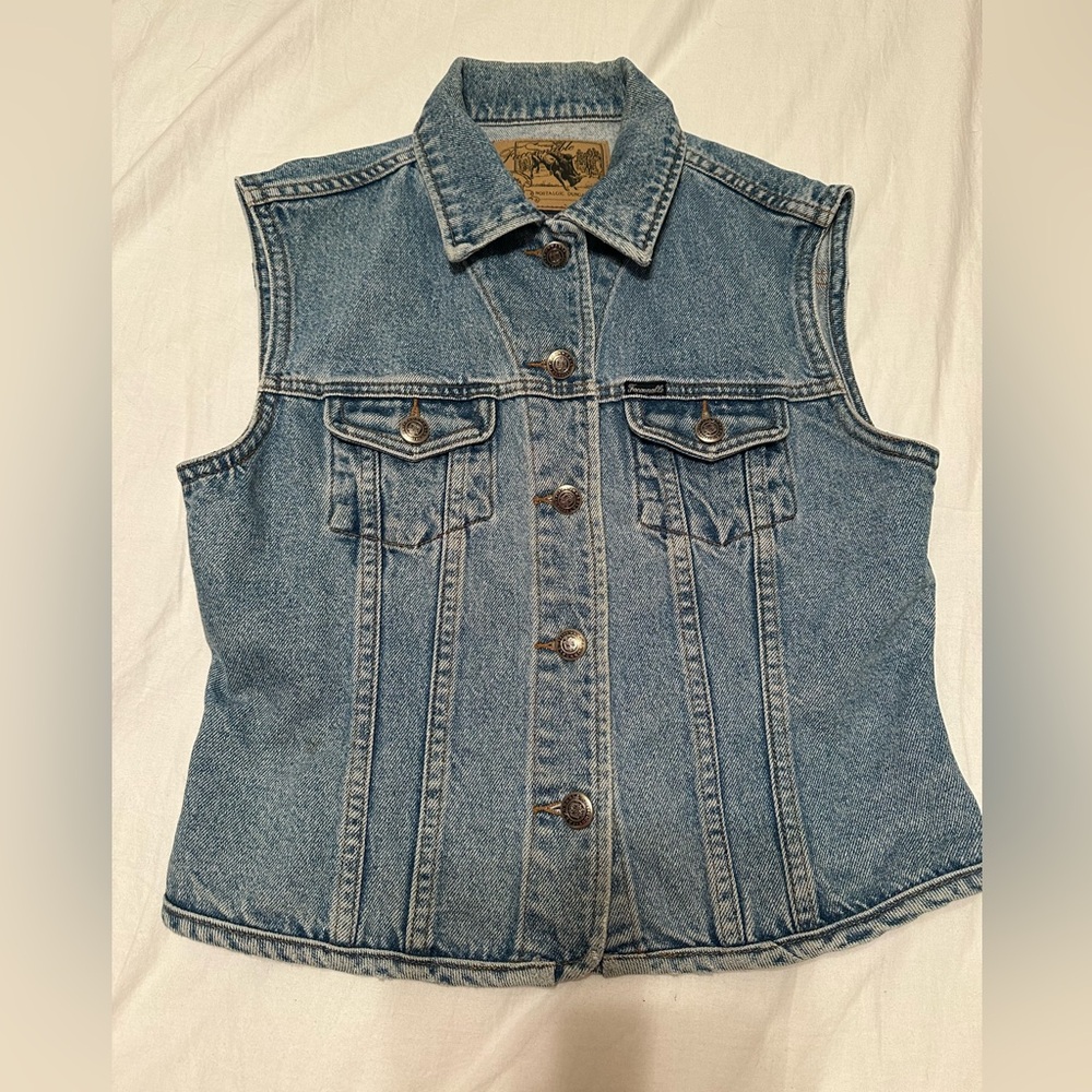 Façonnable Denim Vest Size Medium